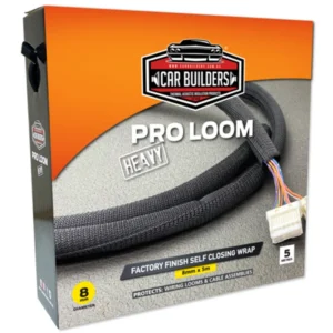 Car Builders Pro Loom Heavy 8mm 5Mtr Self Closing Braided Wiring Loom sleeve