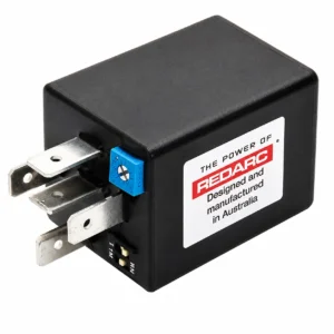 REDARC TIMER RELAY 12/24V 10A TEMPORARY OUTPUT AT ON OR DELAYED TURN OFF