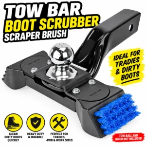 Towbar Boot Buddy Hitch Reciever PRO7040 boot/shoe cleaner/brush fit to towbar