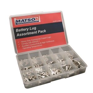 Battery Cable Lug Assortment Kit 120 pieces Heavy Duty Solder or Crimp MAGPL1