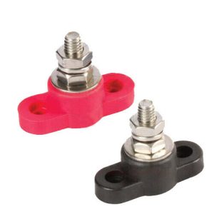 Battery Jumper Charging Post PAIR - Remote Accessory Post RED & BLACK