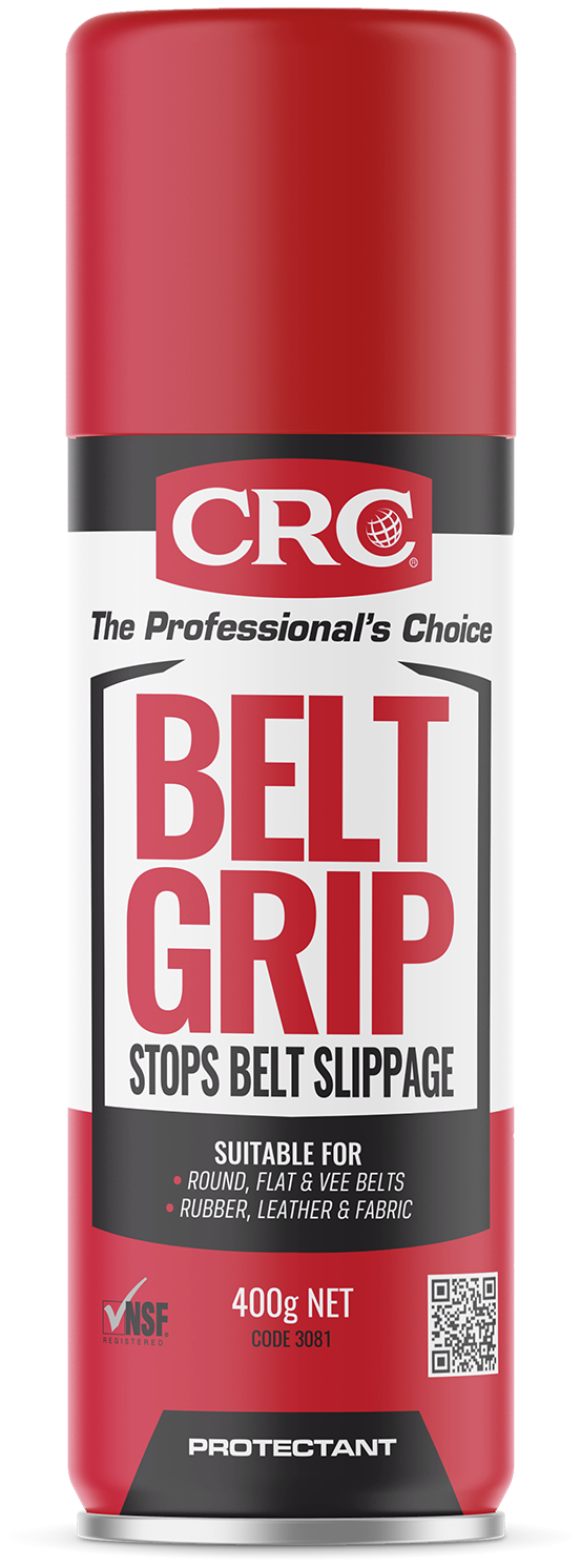 CRC Belt Grip Spray 400g Stops Belt Slippage Suits all Belts HS Autoparts