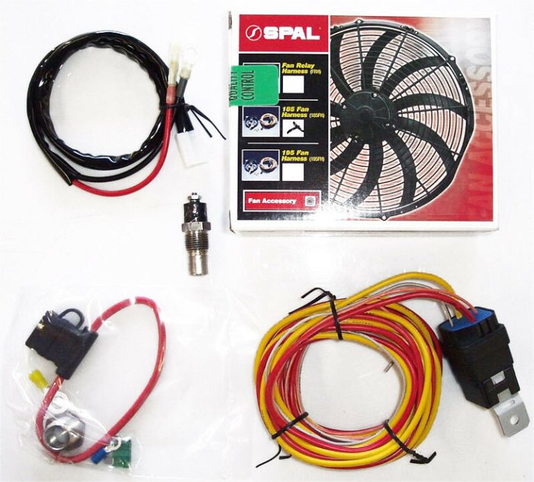 Genuine SPAL 185°F (85°C) Thermo Switch, Relay & Harness Fan Harness