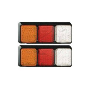 LED Combination Light Pair - LED Auto Lamps - Trailers, Caravans 278mm x 100mm