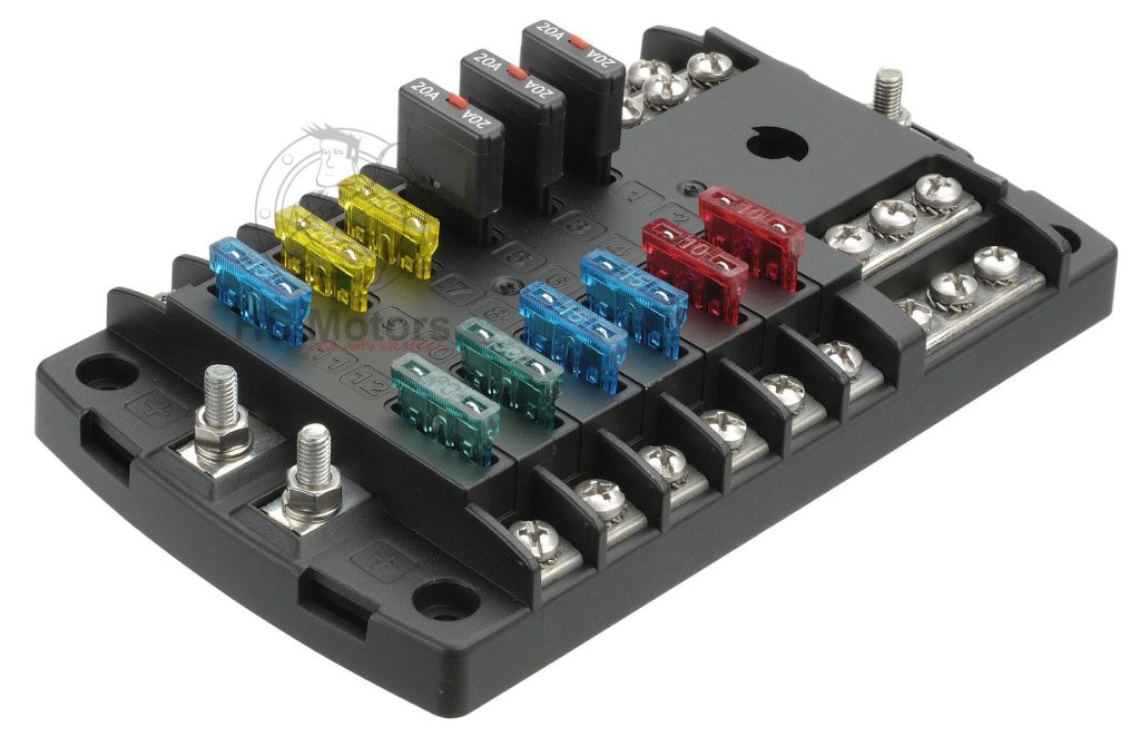 NARVA 12 Way Fuse Box, Suits Standard ATS & Circuit Breaker Fuses Part