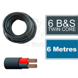 6 B&S Twin Core Cable 6 metre length