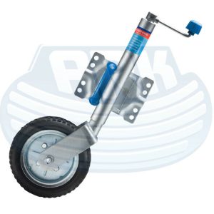 Ark 10" Jockey Wheel Swivel U Bolt Fixed Bracket For Trailer Off Road JWN10SU - Image 3