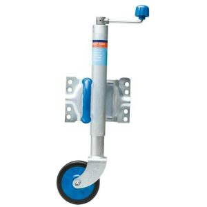 Ark 6" Zinc Swivel U-Bolt Trailer Jockey Wheel Boat Offroad 350kg Rate JWN6SU