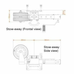 Ark XO Jockey Wheel 500 Extreme Off Road Heavy Duty for Camper Trailer, Caravan - Image 6