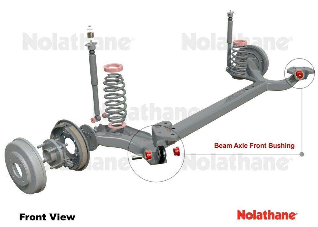 NOLATHANE 46294 BEAM AXLE FRONT BUSHES SUIT AUDI A3 MK1 BEETLE MK4 BORA