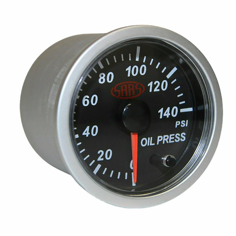 SAAS 52MM ENGINE OIL PRESSURE GAUGE + SENDER UNIT ELECTRIC 0140 PSI