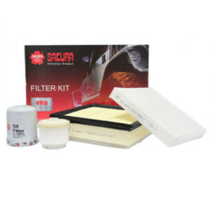 SAKURA Filter Kit Oil Air Fuel Cabin Isuzu D-MAX MU-X 4JJ1 3.0 TD 06/2012 On