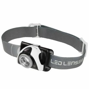 LED LENSER SEO 5 6105 HEADLAMP HEAD TORCH 180 LUMENS - Grey SEO5