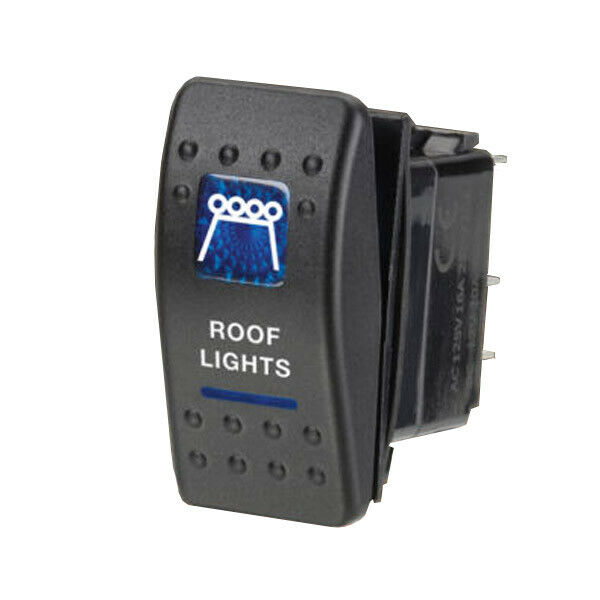 Roof Light Rocker Switch Carling Style, Illuminated, Sealed 4x4 4WD HS Autoparts
