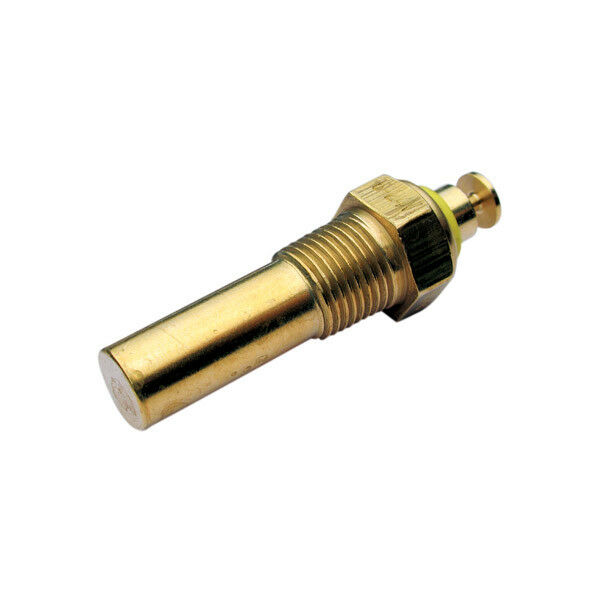 PQY Water/Oil Temperature Sensor Sender – 1/8 NPT Thread, 0-150°C – Gold Aluminum – Fits Smiths Autometer Gauges