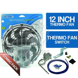 12 Inch High Performance Jaylec Thermo Fan Kit inc. Davies Craig thermo switch