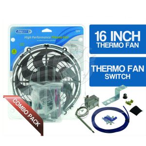 16 Inch High Performance Jaylec Thermo Fan Kit inc. Davies Craig thermo switch