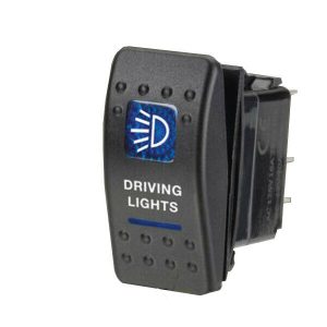 Driving Light Rocker Switch - Carling Style, Illuminated, Sealed 4x4 4WD