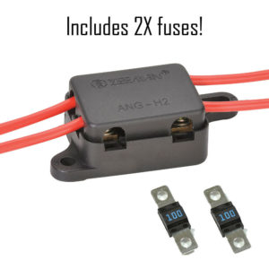 Narva Twin Midi Fuse Holder suits Dual Battery Installation inc x2 100Amp fuses - Image 3