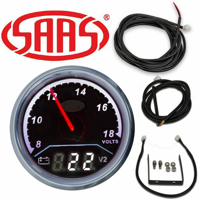 SAAS 2 IN 1 ANALOGUE & DIGITAL DUAL VOLT METER VOLTMETER 12 VOLTS