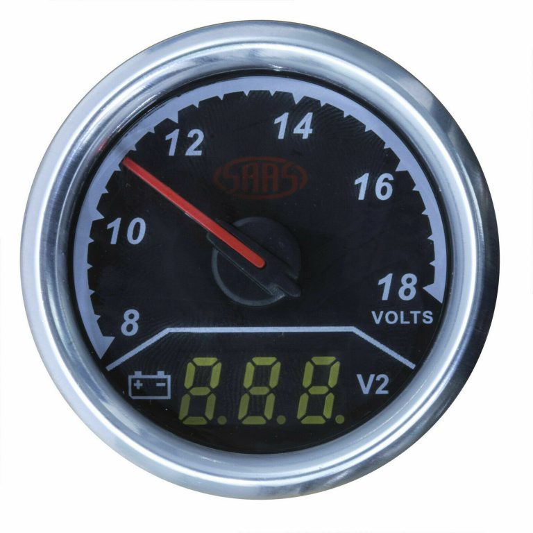 SAAS 2 IN 1 ANALOGUE & DIGITAL DUAL VOLT METER VOLTMETER 12 VOLTS