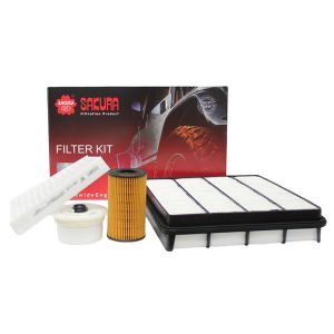 SAKURA Filter Kit Oil Air Fuel Cabin Landcruiser VDJ200 1VD-FTV Turbo Diesel V8