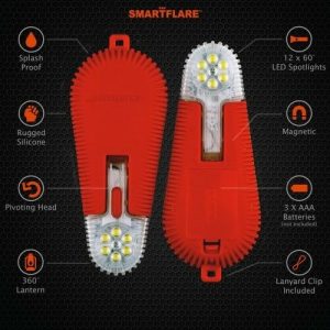 SMARTFLARE SwivelPro LED Combo Flash Light Torch Road Flare Magnetic with Clip - Image 4