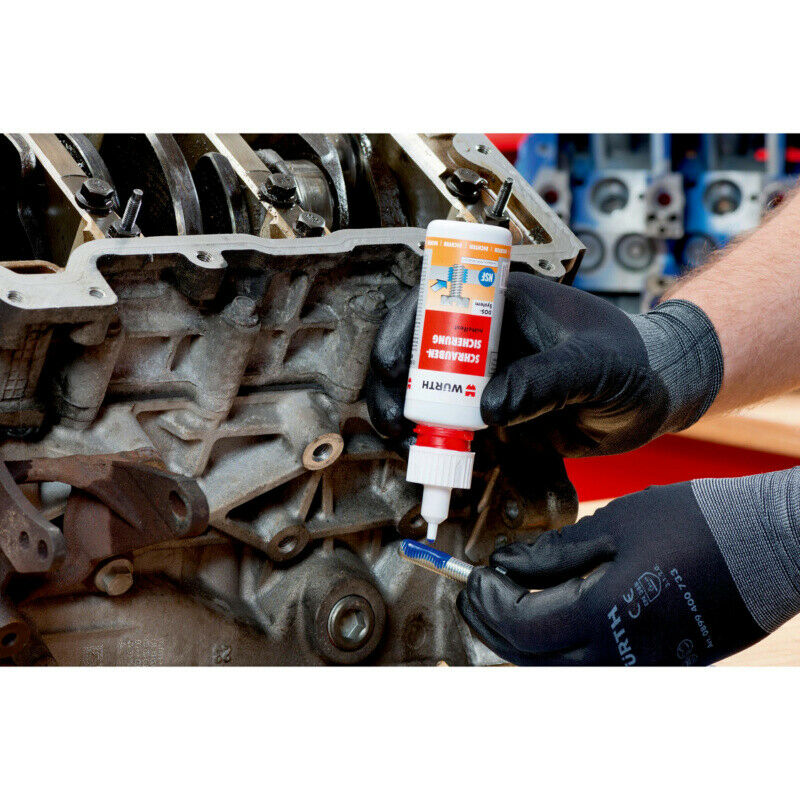 WURTH MEDIUMSTRENGTH SCREW RETAINER, onehanded dispensing system HS