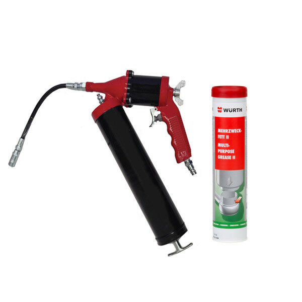 Wurth Multi Purpose Graphite Grease II 400gm Cartridge & STM Air Grease Gun HS Autoparts