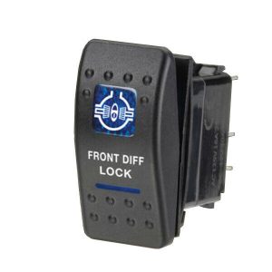 Front Diff Lock Rocker Switch - Carling Style, Illuminated, Sealed 4x4 4WD