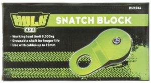 HULK 4x4 Winch Recovery Snatch Block Pulley 8000kg Greasable Shaft 4WD - Image 5