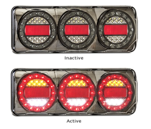 PAIR LED AUTOLAMPS COMBO LIGHTS 4X4 4WD TRAILER CAMPERS UTE TRAY Maxilamp C3XRW