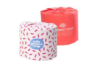 Who Gives a Crap 100% RECYCLED TOILET PAPER (x2) DOUBLE LENGTH ROLLS