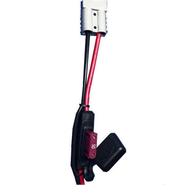 ANDERSON Inline MAXI Fuse 50Amp EXTENSION LEAD CABLE CONNECTOR JOINER