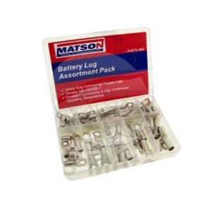 Battery Cable Lug Assortment Kit 75 pieces Heavy Duty Solder or Crimp- EMAGPL2