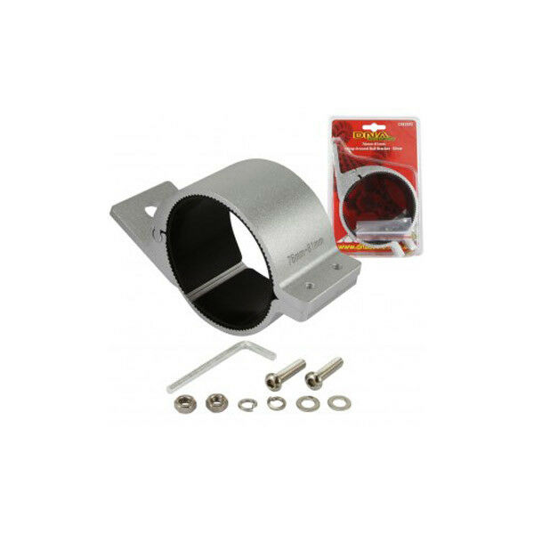 Bullbar Mount Bracket Wrap Around UHF Light Bar Driving Lights Silver