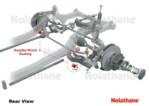 NOLATHANE 42293 20mm Front Sway bar - mount bushing NISSAN NAVARA 86-97 - Image 3