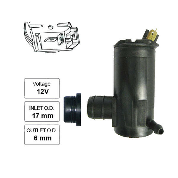 Washer Jet Pump Motor Ford EL EF, AU2, BA,BF, XCXF, ZHZK NWP501 HS Autoparts
