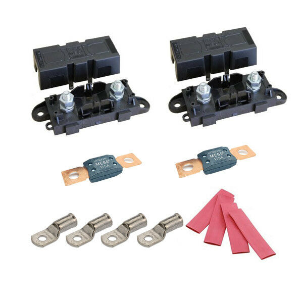 Mega Fuse Holder Kit 175 Amp for Dual Battery, Invertors, Sound Systems