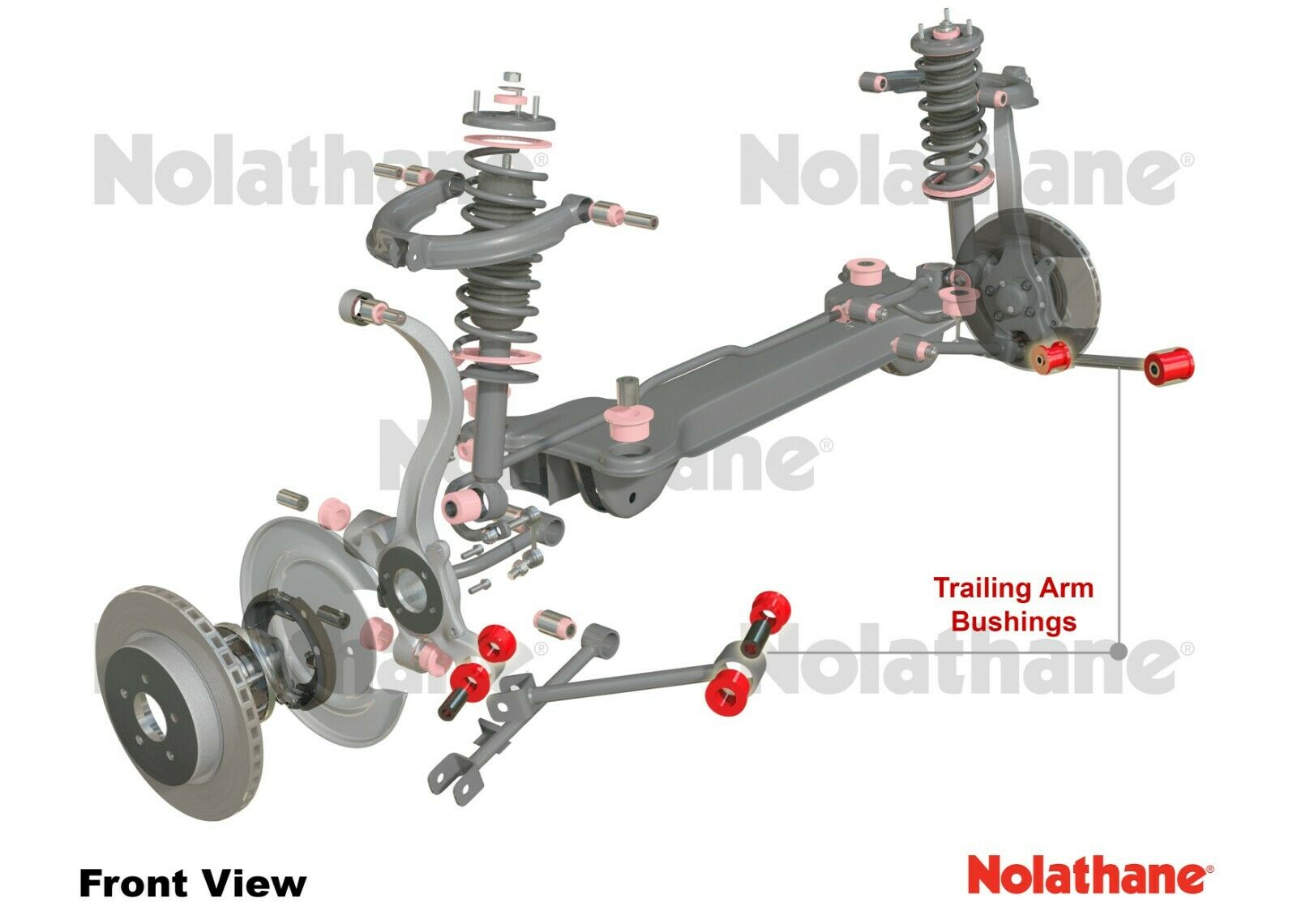 NOLATHANE 46057 Rear Trailing arm lower bushing FOR TOYOTA COROLLA 94