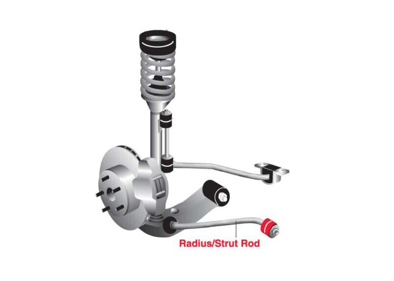 Nolathane 48166 Adjustable Radius Strut Rod Bushes Commodore VT VX VY