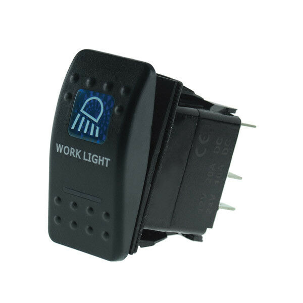 Work Light Rocker Switch Carling Style Dual Illumination Fully Sealed
