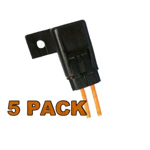 5 PACK - Fuse holder waterproof in-line standard ATS blade up to 30amp