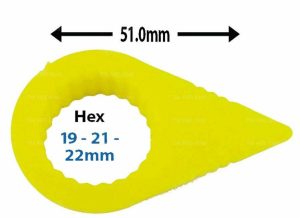 Loose Wheel Lug Nut Indicators Yellow 19-21mm Hex 51mm length - 24 Piece in Pack - Image 4