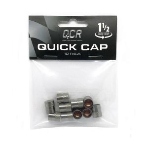 Quick Cap Racing - Fast Fit Valve caps Tyre Tire Valve Stem Caps - 10 Pack