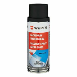 Wurth Satin Black 400ml Spray can Chassis Black RAL9005 plus Wurth Spraymaster - Image 3