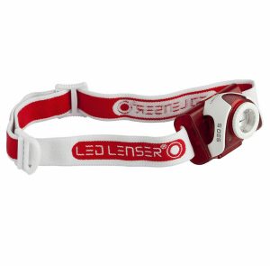 LED LENSER SEO 5 6106 HEADLAMP HEAD TORCH 180 LUMENS - Red SEO5
