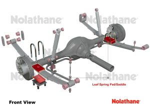 NOLATHANE 47207 LEAF SPRING SADDLE BUSHES SUIT XA XB XC XD XE XF FORD FALCON - Image 3