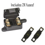 Narva Twin Midi Fuse Holder Suits- Dual Battery plus x2 60 Amp midi fuses.