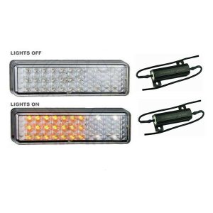 PAIR LED Bullbar Indicator Parker Light + Load Resistors 175AW + LR12/2